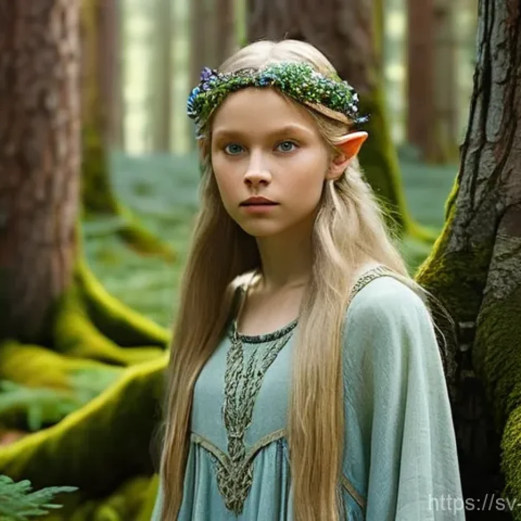캐릭터디자인 직무에서의 창의적 아이디어 발상법 - **Swedish Forest Elf:**
    A slender young adult, androgynous Swedish forest elf, standing graceful...