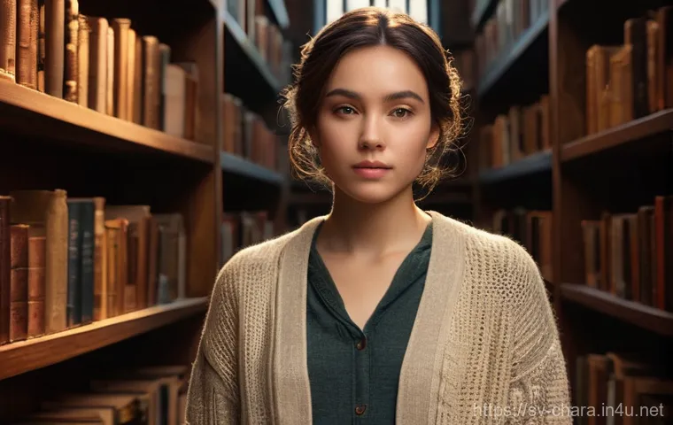 캐릭터디자인 직무의 핵심 가치 - **Prompt: "A deeply thoughtful young woman character, rendered in a semi-realistic, stylized art sty...