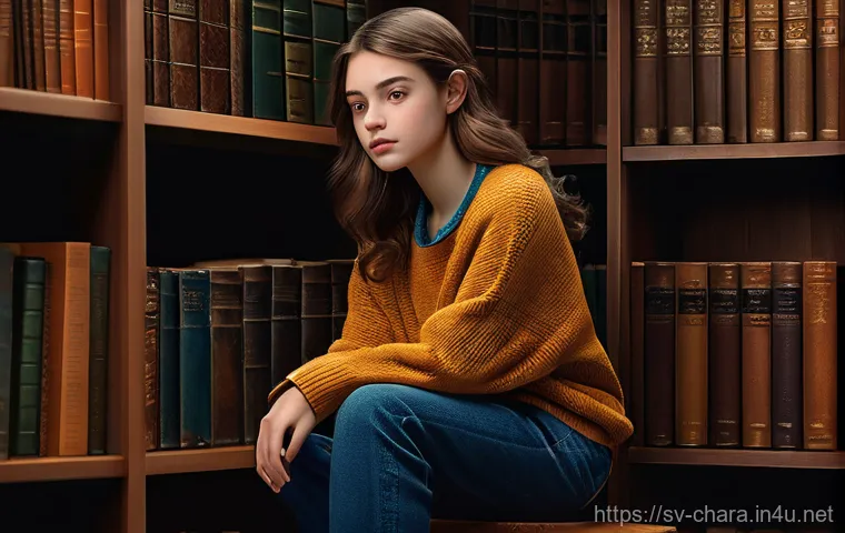 캐릭터디자인 실습 수업 후기 - **Prompt:** "A young, thoughtful female character, approximately 16 years old, standing in a slightl...