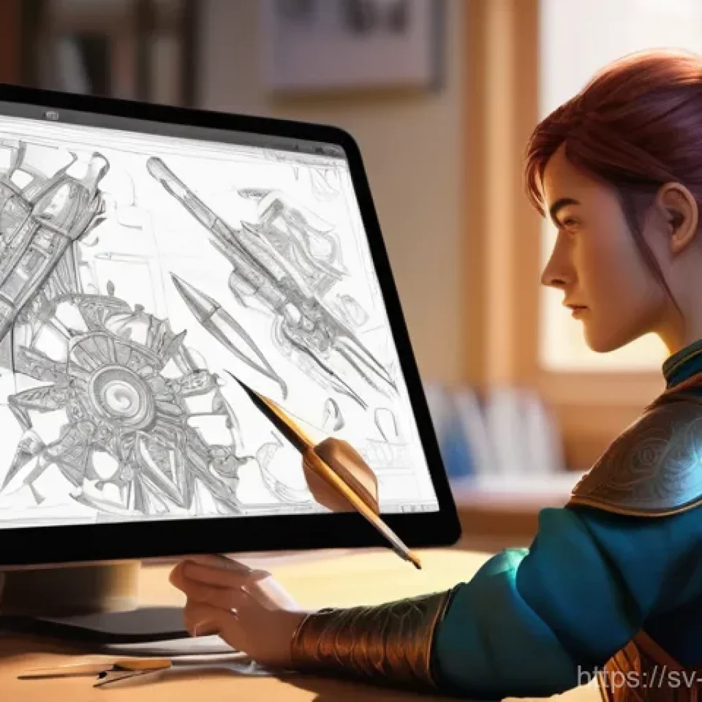 캐릭터디자이너 취업 성공 스토리 - Character Concept Artist at Work**

A highly detailed digital painting showing a female character co...