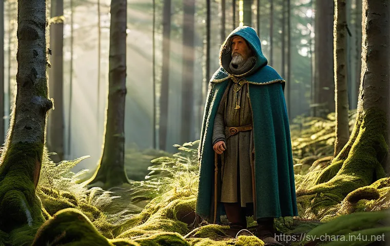 캐릭터디자인에서의 색채학 활용법 - **The Wise Forest Guardian**
    A wise and serene forest guardian, gender-neutral, stands amidst a ...