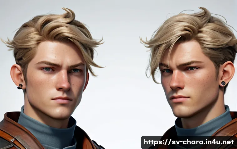 캐릭터디자인 자격증 필기 시험 준비를 위한 자료 - A visually balanced character design of a young adult Nordic fantasy warrior, wearing practical yet ...