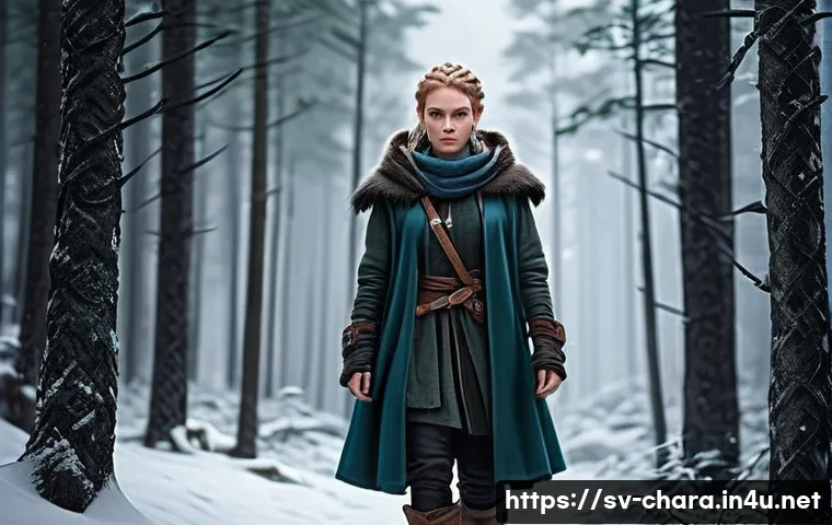 캐릭터디자인 실기 시험 준비를 위한 주요 팁 - A dynamic and original fantasy character design inspired by Scandinavian folklore, featuring a young...
